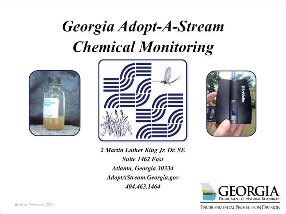 Title slide of chemical presentation