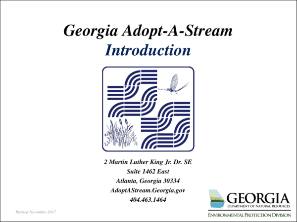 Introduction to Adopt-A-Stream