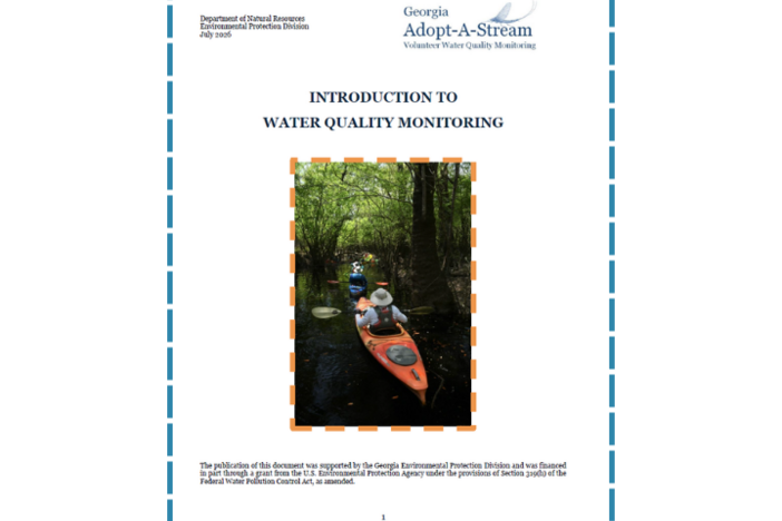 Introduction to Water Monitoring Front Page
